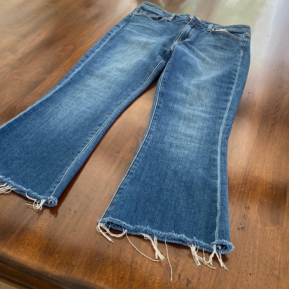 Denim, L’agence Sophia mid rise crop, size 27